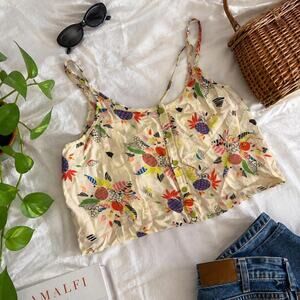 The Lullaby Club Tropical Fruit Print Cami L